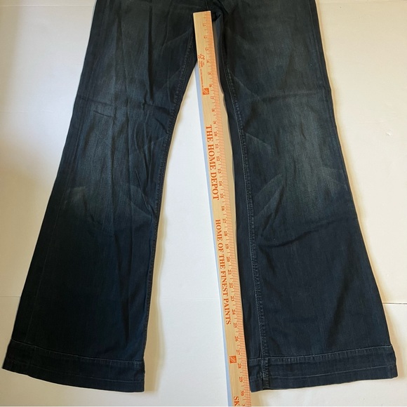 7 for all mankind women’s jeans size 26 flared bottom low rise ginger - Picture 8 of 12